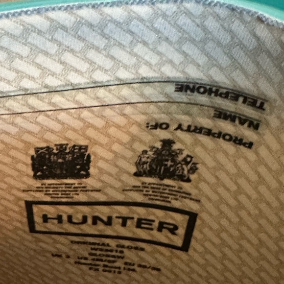 Hunter rain boots 🌧️turquoise UK 3 US 5 - Picture 8 of 11